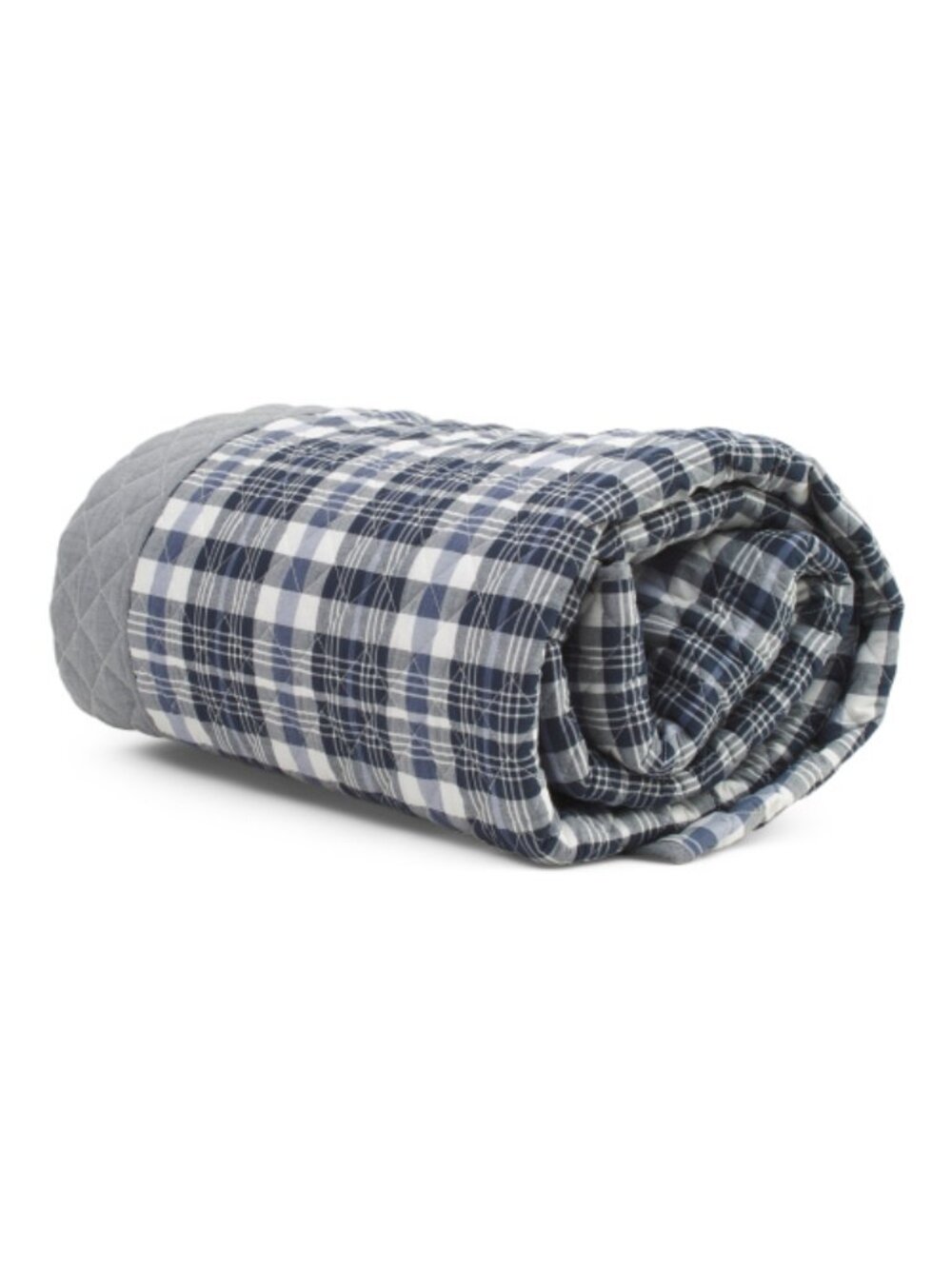FOUNDRY Blue & White Cotton Reversible Quilt - Picture 4 of 4
